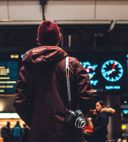 traveler in airport