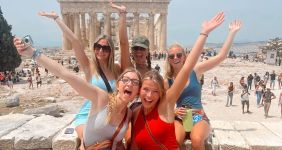 students in Greece with HISA
