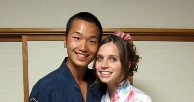 American woman with Japanese boyfriend