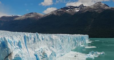 bright blue Perito Moreno Glacier, Argentina
