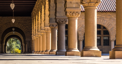 Arches and walkway at Stanford University