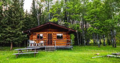 Cabin at Witt's End Guest Ranch in Lac la Hache, Canada