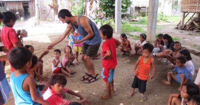 Volunteering abroad with children