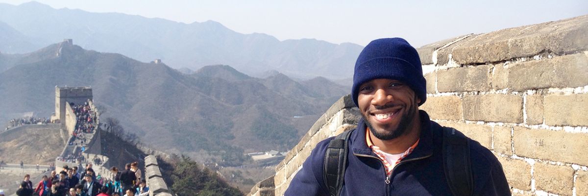 Climbing the Great Wall of China