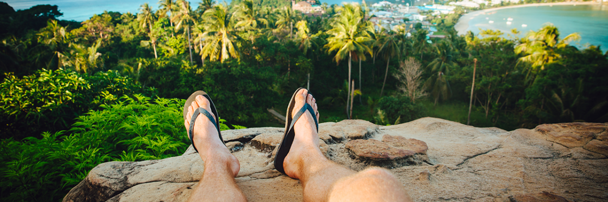 flip flops and the Phi Phi Islands, Thailand