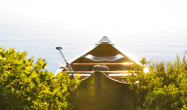 Canoe in the sunshine