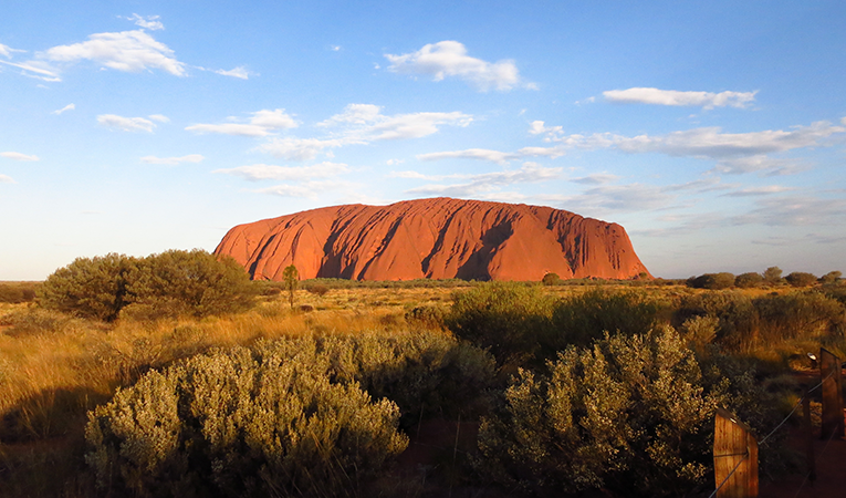 Uluru at daybreak