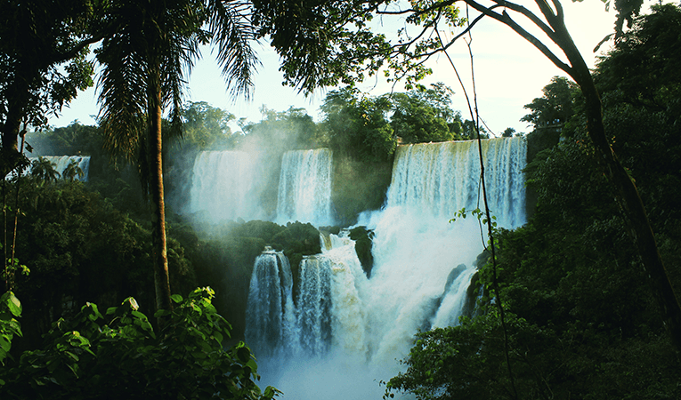 Iguazu falls, Argentina in the morning
