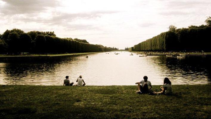 Relaxing Pastime in Versailles, France