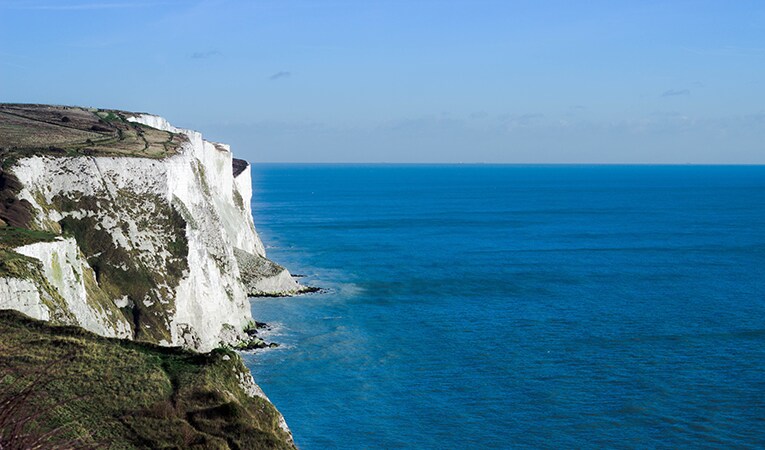 White cliffs of dover, England