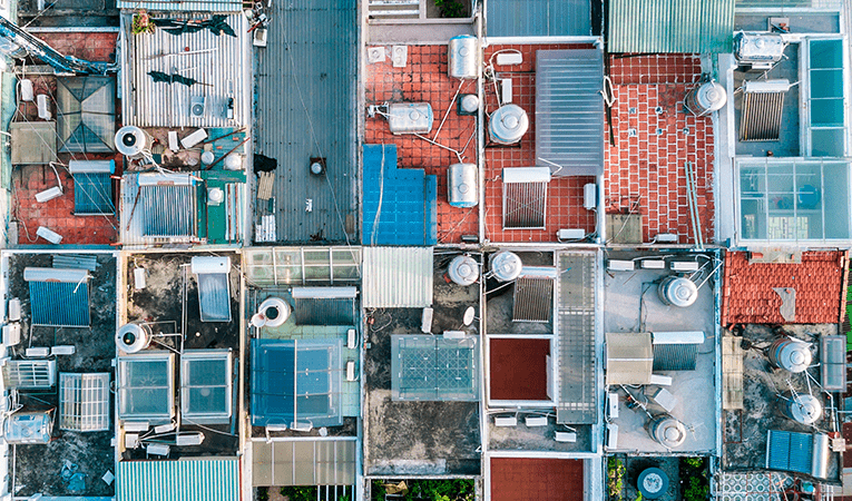 aerial view of vietnam