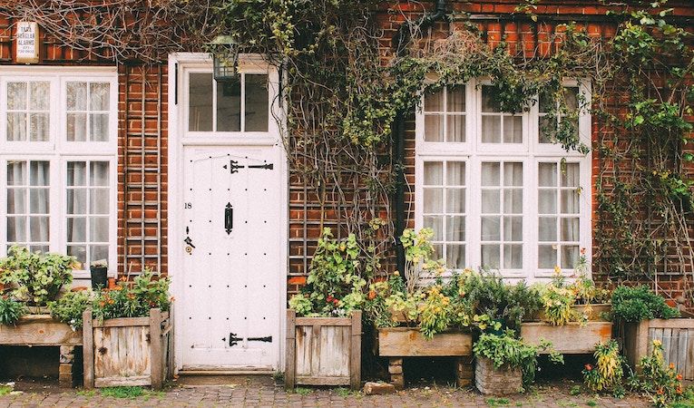 Door to a house