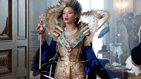 Giphy of Beyonce dressed as a queen