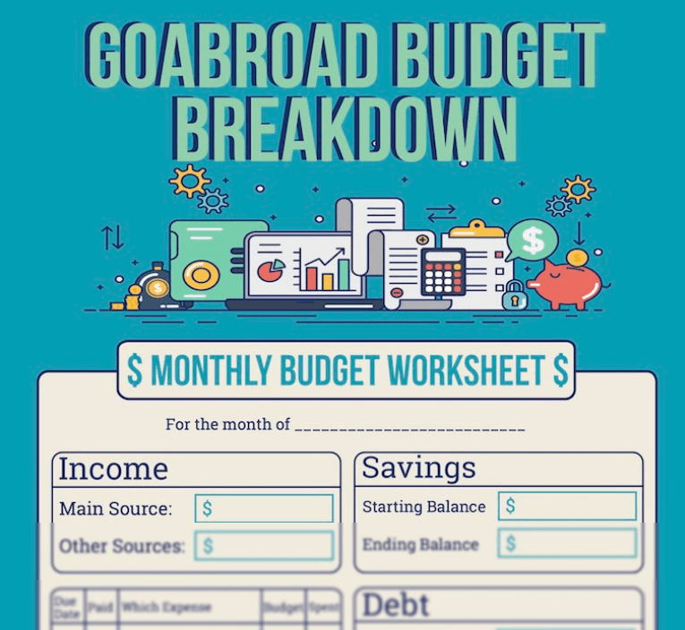 GoAbroad budget breakdown